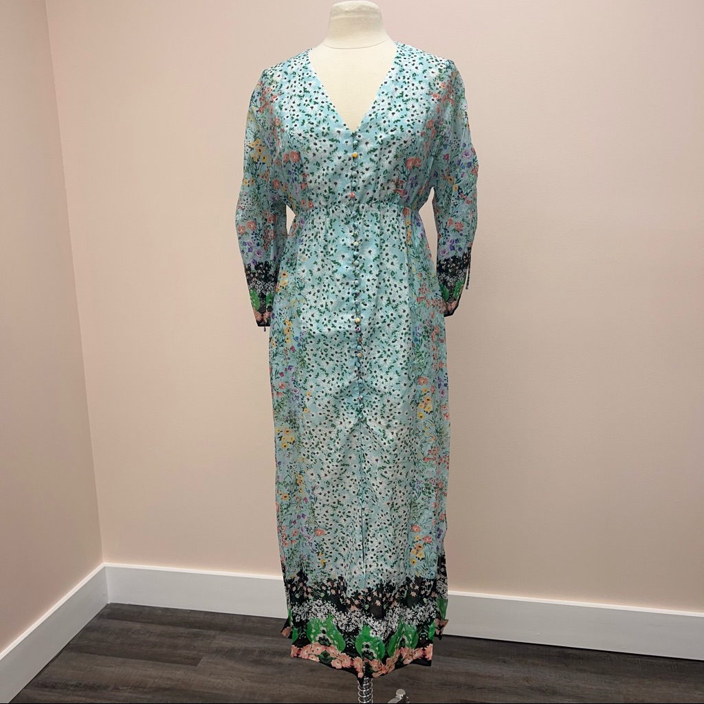 Alice+Olivia Arlinda Kimono Dress In Floral Multi
